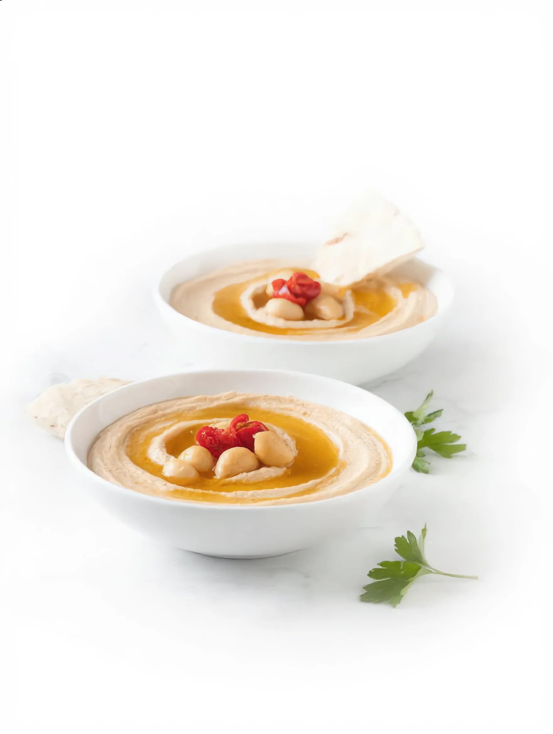 Hummus ahumado con pimentón y humo líquido Oscuro La Leña